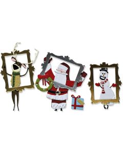 Fustella Sizzix Thinlits "Ritaglio natalizio vault" - 667256