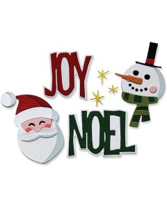 Fustella Sizzix Thinlits "Auguri festivi vault" - 667262
