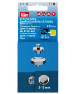Set di attrezzi per bottoni a pressione Sport e Camping da 15 mm - Prym
