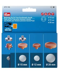 Set di strumenti per applicare bottoni a pressione Anorak - Prym