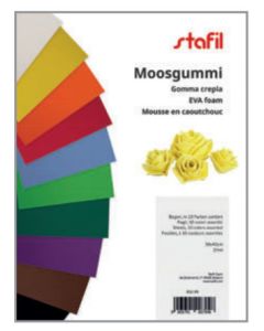 Set 10 fogli di gomma crepla da 2 mm - Formato A4 (20 x 30 cm)