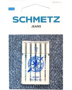 Schmetz Aghi Per Macchina Da Cucire - Denim/Jeans 100/16 Con Infila Ago - Qualità Professionale Per Tessuti Pesanti