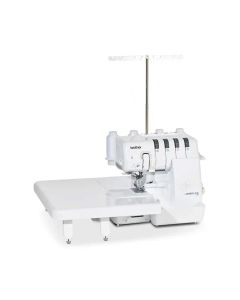 Tagliacuci Brother Airflow 3000 con infilatura elettronica a getto d'aria + Piano prolunga