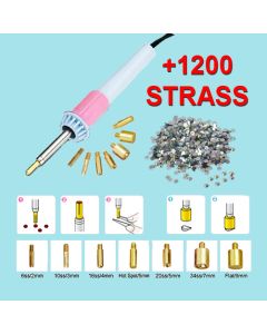 Applicatore Strass 7 punte (super-offerta con 1200 strass inclusi)