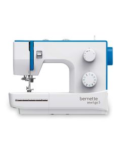 Macchina per cucire meccanica Bernette Sew&Go 5 + Piedino tagliacuci e piedino Speedy "4x4"