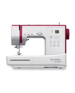 Macchina per cucire elettronica Bernette Sew&Go 7 + Piedino tagliacuci e piedino Speedy "4x4"