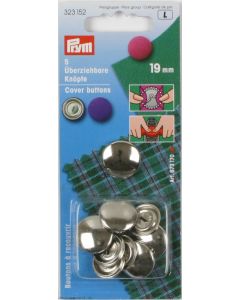 Bottoni da ricoprire 19 mm metallo Prym (oro o argento)
