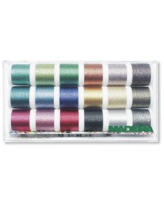 Box 18 fili ricamo Madeira Metallic Supertwist - mt. 200
