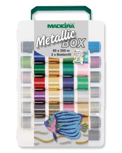 Scatola box 80 filati Madeira Metallic n. 40 - mt. 200