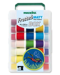 Box 40 filati da ricamo extra opachi - Frosted Matt no. 40 Madeira 500 mt.