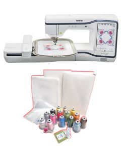 Macchina ricamatrice Brother CX1e Celeste + KIT RICAMO