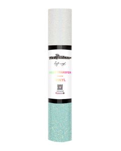 Vinile termoadesivo cambia colore glitterato Teckwrap - Da bianco a verde acqua