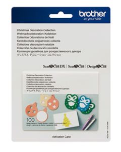 Scheda disegni collezione decorazioni natalizie Brother Scanncut
