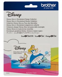 Scheda collezione disegni Disney Alice nel paese delle meraviglie Brother Scanncut