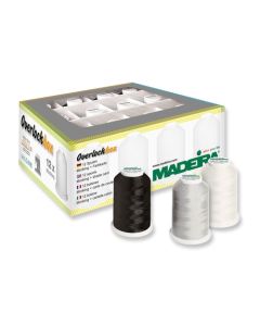 Box 12 filati per tagliacuci Overlockbox Madeira