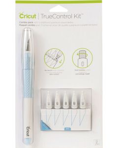 Kit taglierina TrueControl color azzurro + 5 lame di ricambio Cricut