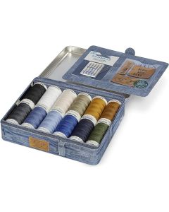 Set filati e accessori per cucire Jeans "Denim Box" - Gutermann