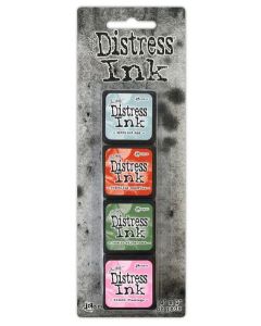 Mini tamponi di inchiostro Distress Ink Tim Holtz - Kit 16