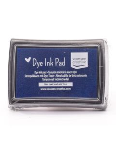 Tampone di inchiostro per timbri base acqua - Blu scuro