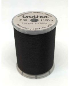 Filato per spolina Brother Nero (per macchine cucito + ricamo) - mt. 1100
