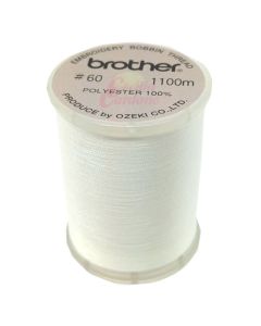 Filato per spolina Brother Bianco (per macchine cucito + ricamo) - mt. 1100