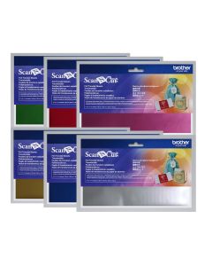 Set fogli di trasferimento metallici 100 x 200 mm (4 pezzi)