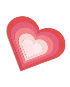 Fustella Sizzix Framelits "Cuori Framelits" - 657561