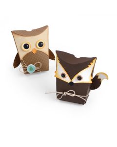 Fustella Thinlits Sizzix "Scatola Gufo e volpe" - 661133