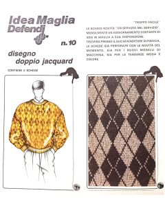 Scheda Idea Maglia per maglieria n.10 - Disegno doppio Jacquard