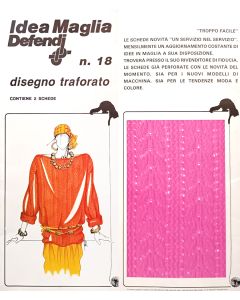 Scheda Idea Maglia per maglieria n.18 - Disegno traforato