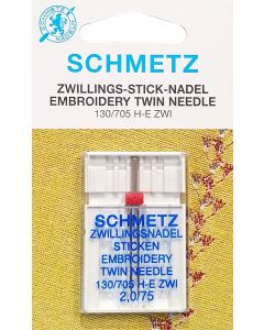 SCHMETZ Ago gemello da ricamo con fili spessi