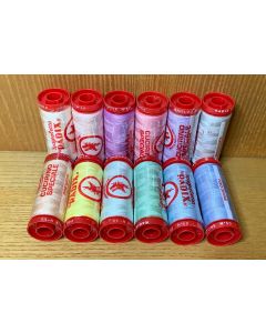 Set 12 fili cotone "Colori pastello"