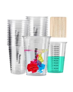 Kit 30 bicchieri e 50 bastoncini per resina - Resiners