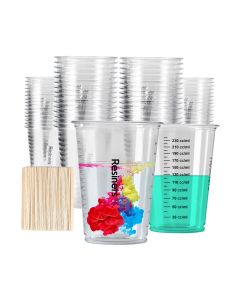 Kit 60 bicchieri e 50 bastoncini per resina - Resiners