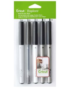 Kit 5 pennarelli MultiPen neri misti Cricut