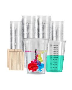 Kit 120 bicchieri e 100 bastoncini per resina - Resiners
