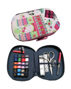 Kit porta cucito completo con astuccio - Fantasia
