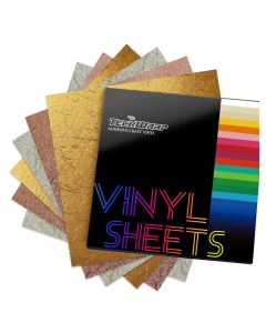 Kit vinili adesivi metallizzati con texture Teckwrap (10 fogli)
