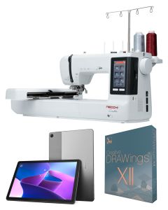 Macchina per cucire e ricamare Necchi Creator C2000 + Software Creative e TABLET LENOVO TAB 10,1" 128GB