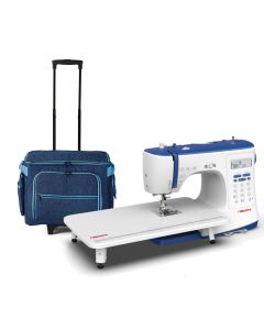 Macchina per cucire elettronica Necchi NC103D + Piano prolunga + TROLLEY PRYM