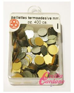 Paillettes Oro Opaco da 6mm (400 pezzi)