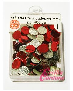 Paillettes Rosse da 6mm (400 pezzi)