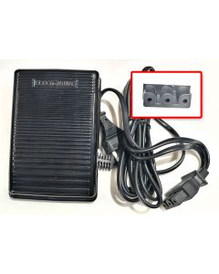 Pedale reostato elettrico per macchine da cucire e tagliacuci Singer / Elna / Necchi / Pfaff / Bernette / Juki