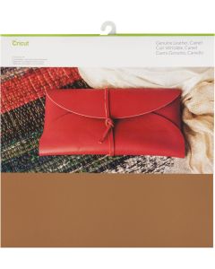Foglio Vera pelle Cricut 30,5 x 30,5 cm - Colore cammello