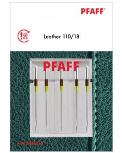 PFAFF Set 5 aghi per pelle "Leather"