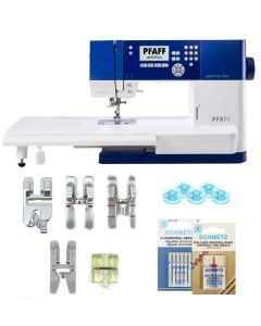 Macchina per cucire elettronica Pfaff Ambition 610 + Kit 5 piedini e piano prolunga