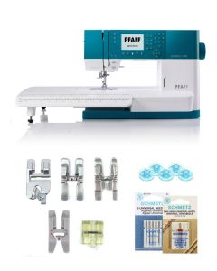 Macchina per cucire elettronica Pfaff Ambition 620 + Kit 5 piedini e piano prolunga