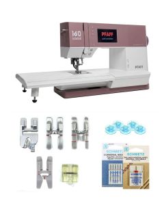 Macchina per cucire elettronica Pfaff Quilt Ambition 635 + Kit 5 piedini e piano prolunga