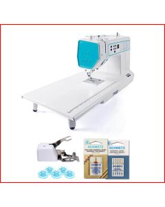 Macchina per cucire elettronica Pfaff Smarter 260c con Piano prolunga e Piedino tagliacuci