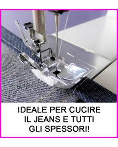 Piedino Speedy "4x4" per cucire gli spessori + Set aghi jeans